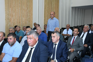 Masallıda kənd təsərrüfatının inkişafı ilə bağlı Dövlət Proqramından irəli gələn vəzifələr müzakirə edilib