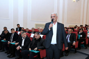 Masallı rayonunda 2025-ci ilin sosial-iqtisadi inkişafının yekunları və qarşıda duran vəzifələrə həsr olunmuş hesabat yığıncağı