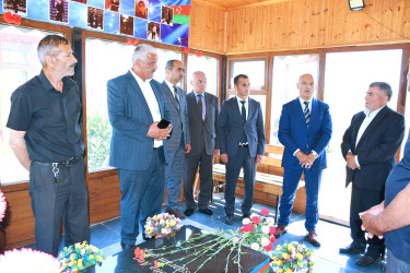 Masallının Xırmandalı ərazisində şəhid məzarları rayon rəhbəri tərəfindən ziyarət olundu