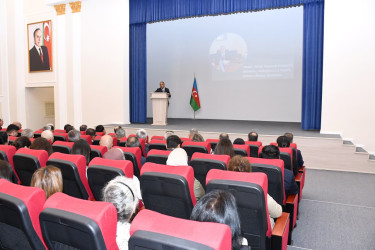 Masallıda Ulu Öndər Heydər Əliyevin anadan olmasının 103 illiyinə həsr olunmuş konfrans keçirilib