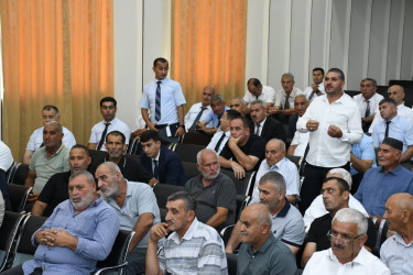 Masallıda şəhid ailələri ilə növbəti görüş keçirilib