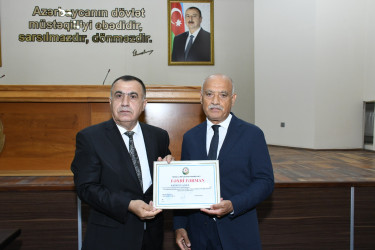 23 iyun 2026-cı il tarixində Dövlət Qulluqçularının Peşə bayramı münasibətilə Masallı Rayon İcra Hakimiyyətinin inzibati binasında tədbir keçirilmişdir.