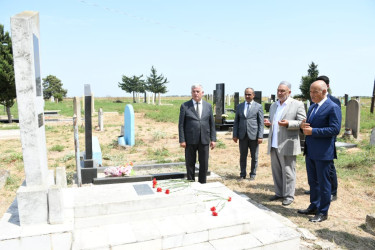 Rayon rəhbəri Qarğalıq ərazisində şəhid məzarlarını ziyarət etdi 25.08.2026