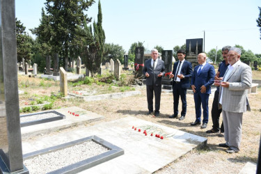 Rayon rəhbəri Qarğalıq ərazisində şəhid məzarlarını ziyarət etdi 25.08.2026