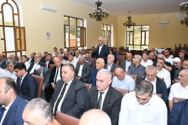 Rayon rəhbəri 02 oktyabr 2026-cı il tarixdə Ərkivan qəsəbəsində səyyar qəbul keçirib
