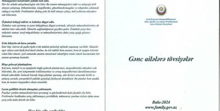 Masallıda “Beynəlxalq Ailə Günü” bukletləri paylanıldı