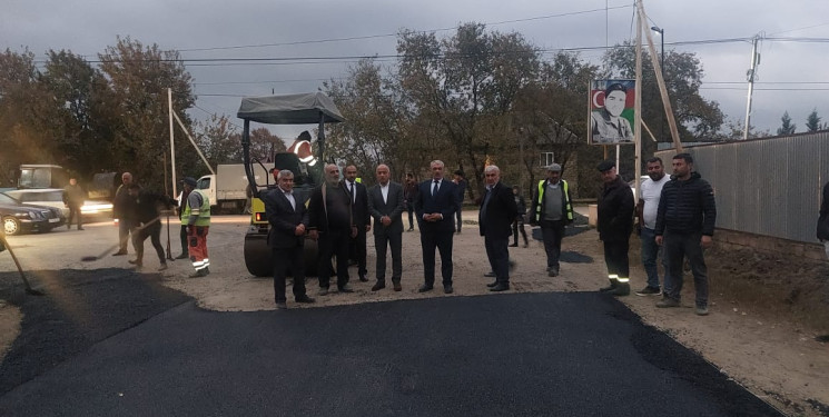 Rayon rəhbəri abadlıq quruculuq işləri ilə yerində tanış oldu