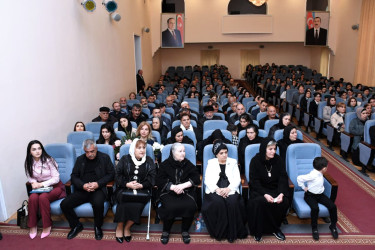 Masallıda Vətən Müharibəsi şəhidi Sübhan Həsənova həsr edilmiş “Dan yerinin sübhü” adlı kitabın təqdimat mərasimi